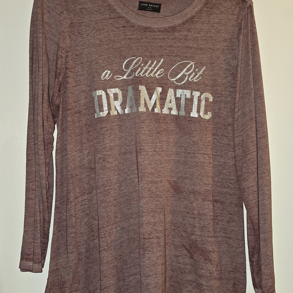 Lane Bryant 14/16 Long Sleeve Graphic Top
